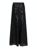 Neo Noir Vicky Sequins Nederdel Black