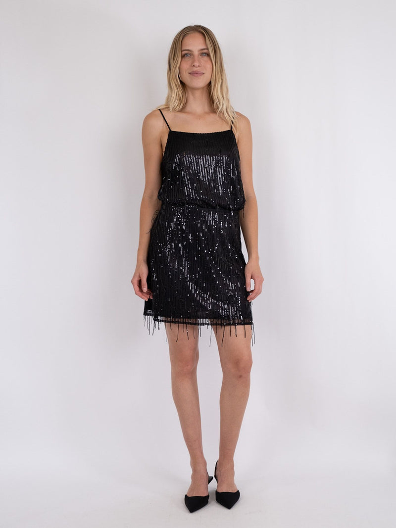 Neo Noir Miva Sequins Nederdel Black