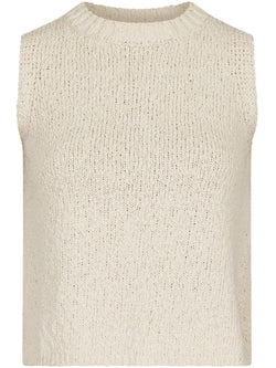 Neo Noir Virena Knit Vest Sand