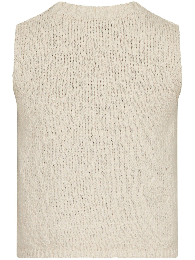 Neo Noir Virena Knit Vest Sand