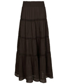 Neo Noir Felicia S Voile Nederdel Dark Brown NOS26, brun nederdel