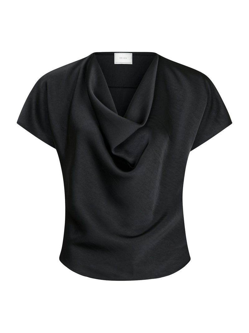 Neo Noir Annabeth Heavy Sateen Top Black