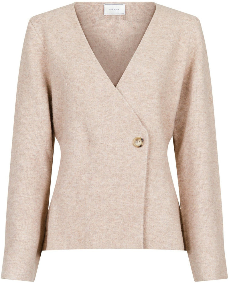 Neo Noir Marie Louise Knit Cardigan Sand Melange