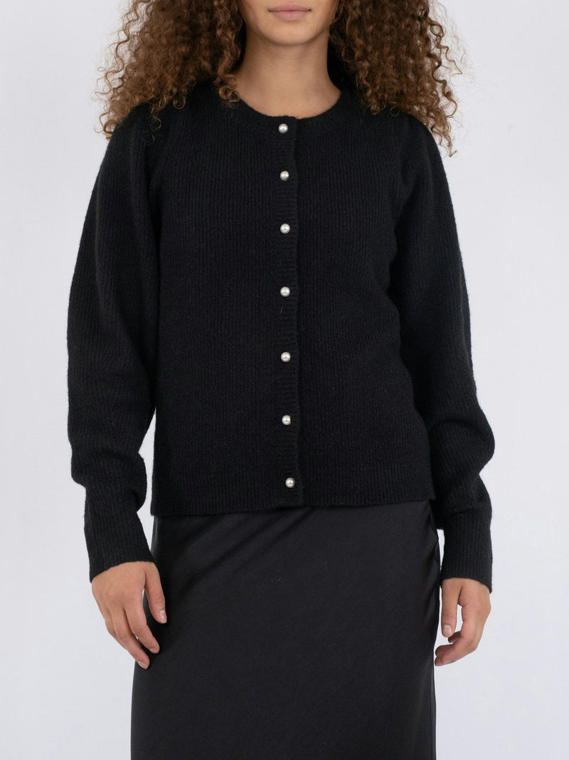 Neo Noir Nuna Knit Cardigan Black (Forudbestil - lev. Midt oktober)