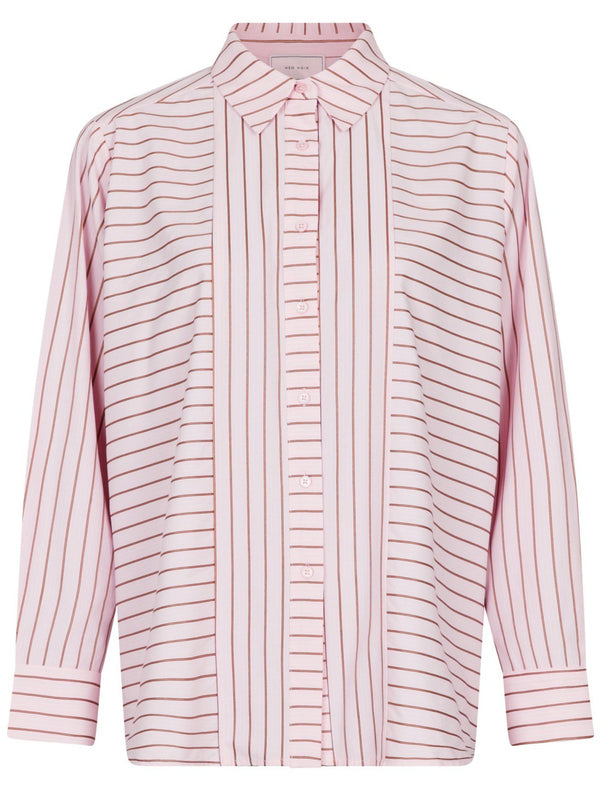Neo Noir Gili Multi Stripe Skjorte Light Pink (Forudbestil - lev. midt maj)