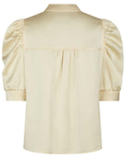 Neo Noir Roella Heavy Sateen Blouse Light Yellow NOS26, gul top