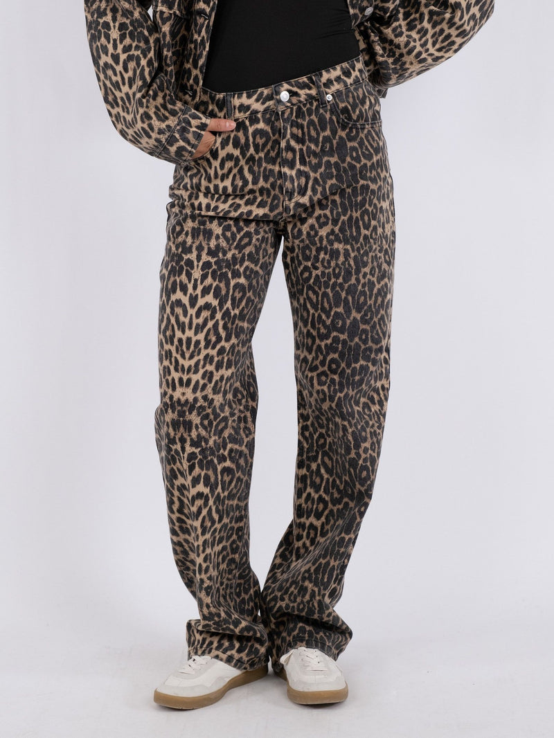 Neo Noir Simona Leopard Bukser Leopard