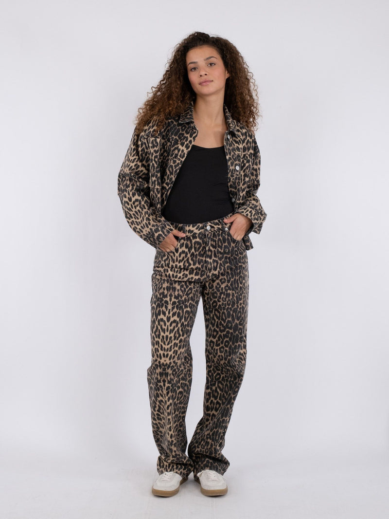 Neo Noir Simona Leopard Bukser Leopard (Forudbestil - lev. maj)