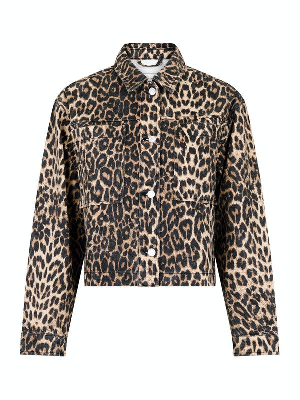 Neo Noir Emilia Leopard Jakke Leopard (Forudbestilling - Lev. Slut Marts)