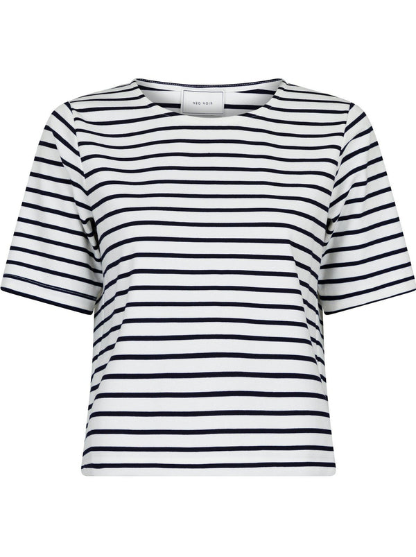 Neo Noir Soanie Stripe T-shirt Navy
