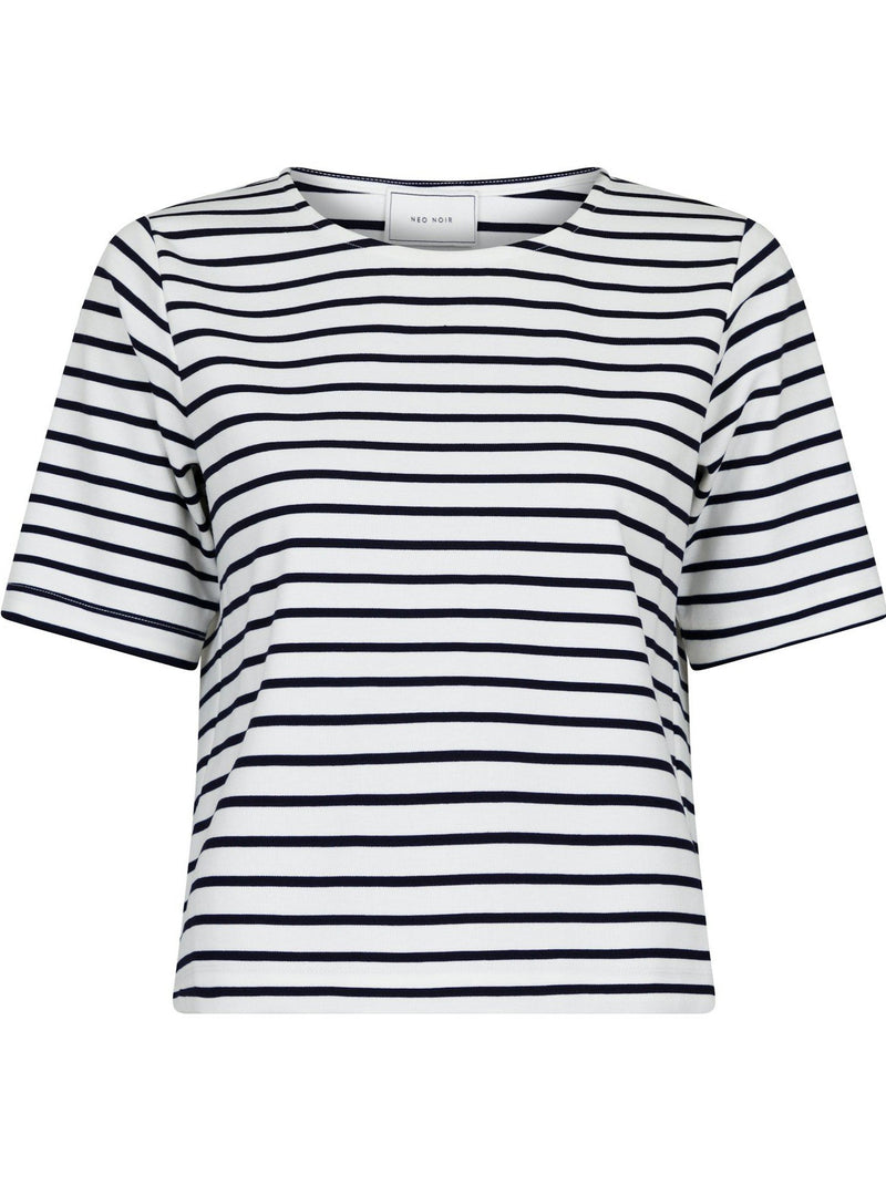 Neo Noir Soanie Stripe T-shirt Navy
