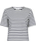 Neo Noir Soanie Stripe T-shirt Navy