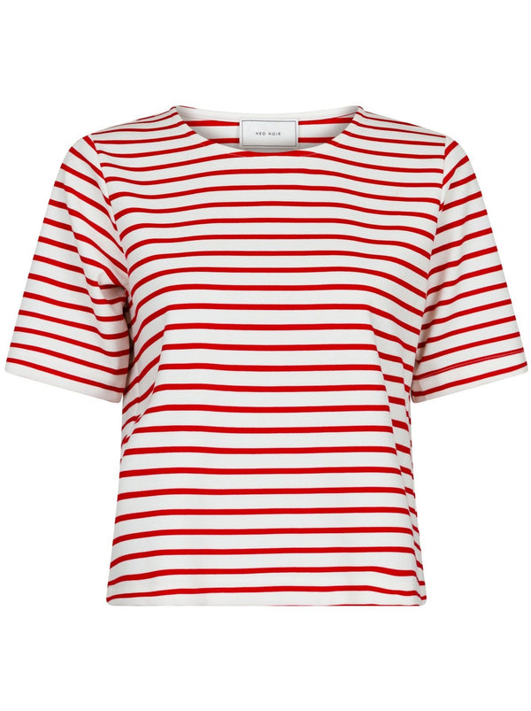 Neo Noir Soanie Stripe T-shirt Red (Forudbestil - lev. uge 26)