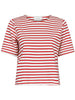 Neo Noir Soanie Stripe T-shirt Red