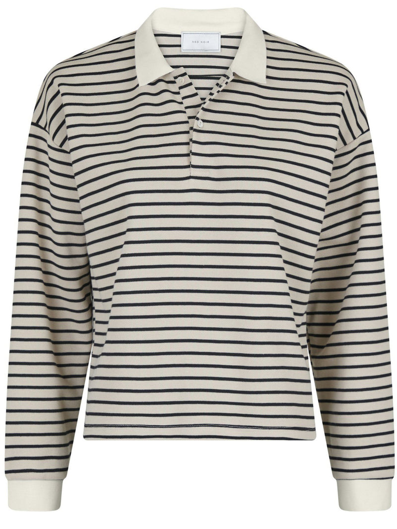 Neo Noir Sara Stripe Polo Bluse