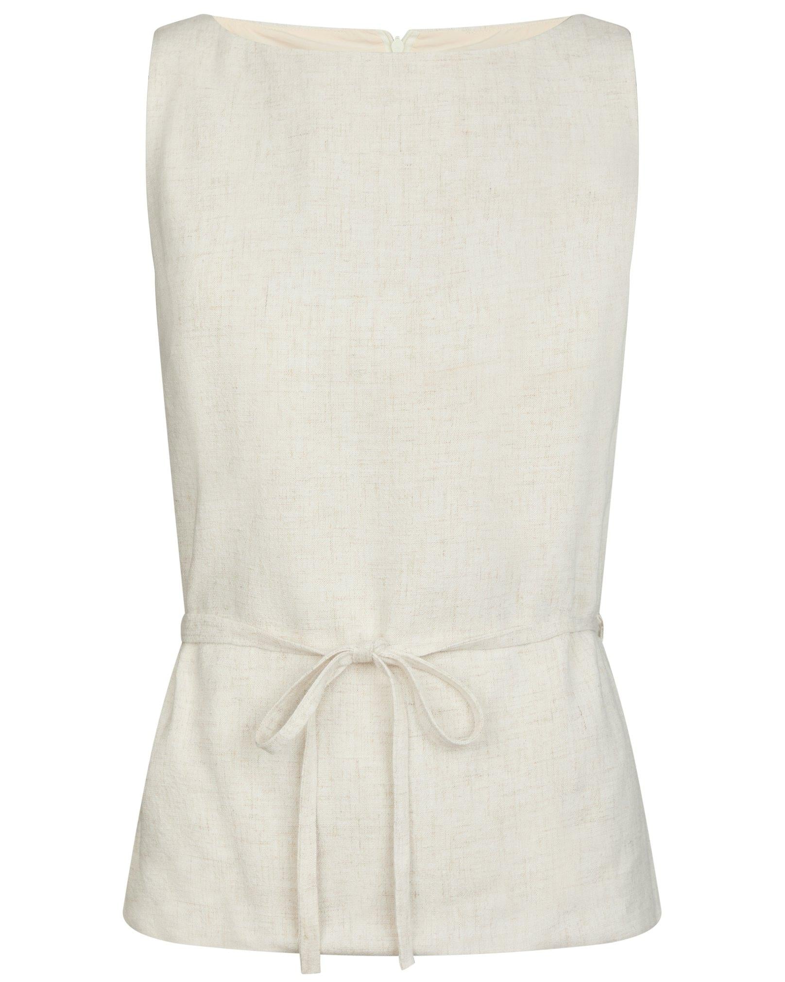 Neo Noir Nassa Linen Top Natural NOS26, fin beige top