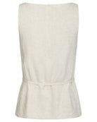Neo Noir Nassa Linen Top Natural NOS26, fin beige top