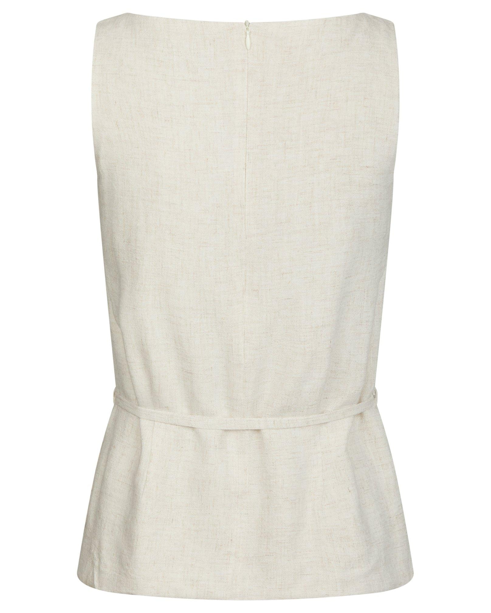 Neo Noir Nassa Linen Top Natural NOS26, fin beige top