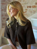 Neo Noir Benuta Fluffy Knit Cardigan Dark Brown