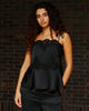 Neo Noir Kaela Heavy Sateen Top Black