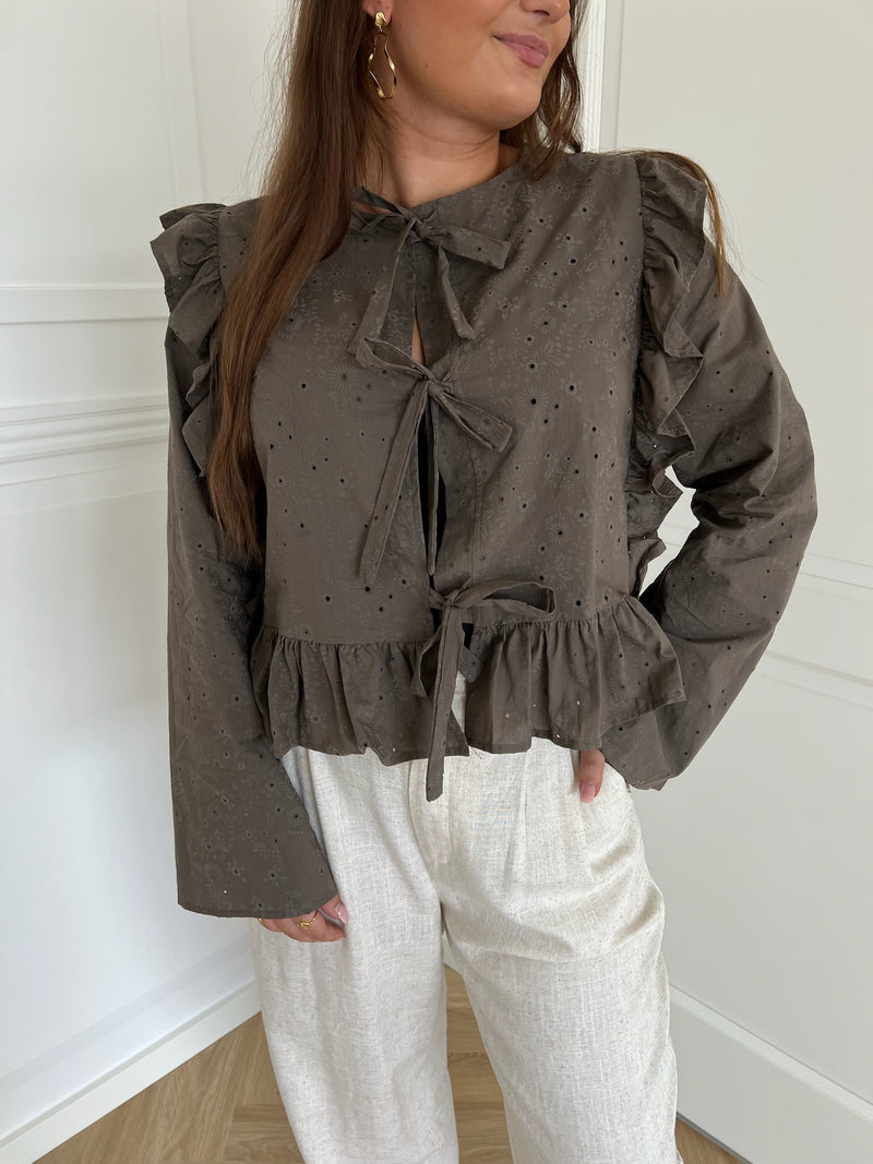 Object Cilie L/S Bluse Morel