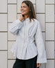 Neo Noir Lytra Double Stripe Skjorte White Stripe