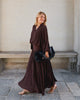 Neo Noir Morien Woven Maxi Skirt Dark Brown
