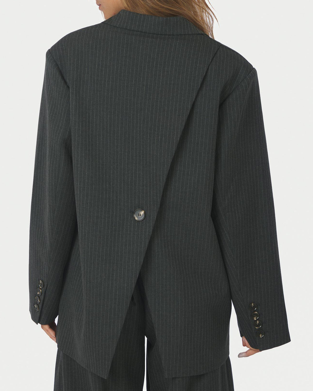 Neo Noir Aarielle Slim Pinstripe Blazere 2