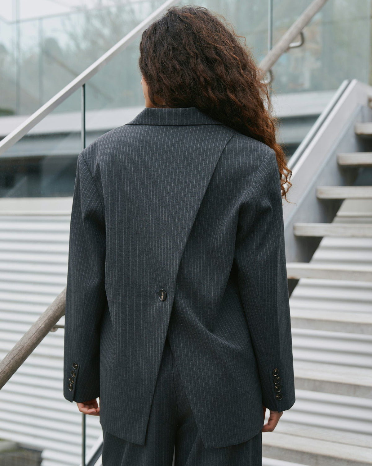 Neo Noir Aarielle Slim Pinstripe Blazere 8