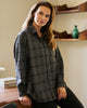 Neo Noir Dalma Flannel Check Skjorte Warm Grey