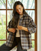 Neo Noir Dalma Flannel Check Skjorte Dark Taupe (Forudbestilling lev. oktober)