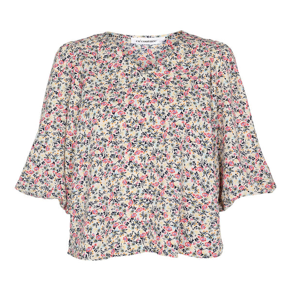 Co'Couture Wall Flower Bluse Bone