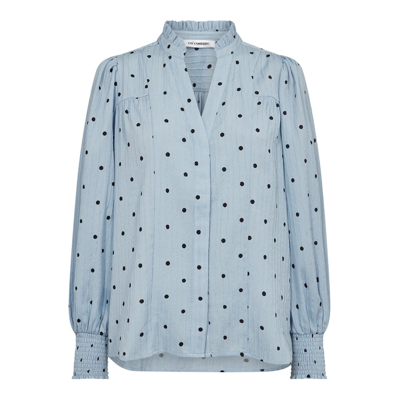 Co'Couture Dora Dot Skjorte Pale Blue