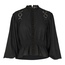 Co'Couture Magna Lace Bluse Sort