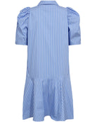 Co'Couture Mica Stripe SS Skjorte Kjole Pale Blue, blå skjortekjole