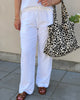 Neo Noir Sonar Linen Bukser NOS26 White