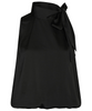 Neo Noir Veda Drapy Satin Top Black NOA25
