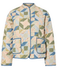 Pieces Rikke Quilted Jakke Birch Patchwork