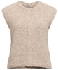 Object Saggia Knit Vest Cardigan Humus Melange NOA25
