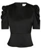 Neo Noir Benua Heavy Sateen Bluse Black