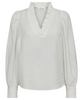 Co'Couture Shina V Bluse Off White