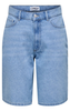 Only Merla HW Long Shorts Light Blue Denim