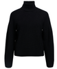 Object Viola LS Rollneck Strik Black NOA25
