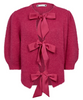 Co'Couture Coralie Bow Rib Cardigan Flash Pink