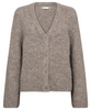 Co'Couture Charlie V Cardigan Walnut