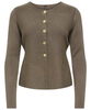 Only Melli LS O-Neck Button Cardigan Canteen NO26
