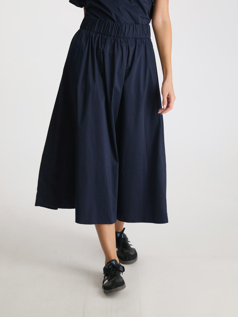 Neo Noir Yara Poplin Nederdel Navy