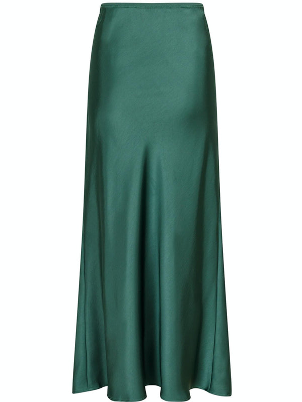 Neo Noir Vicky Heavy Sateen Nederdel Forrest Green