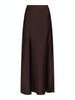 Neo Noir Vicky Heavy Sateen Nederdel Dark Brown NOS25