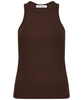 Co'Couture Sahara Embroidery Tank Top Mocca
